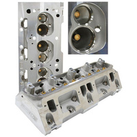 Aeroflow SB CHRY 318 360 PAIR BARE ALLOY CYLINDER HEAD 176cc 65cc
