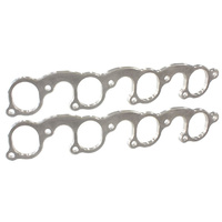 Aeroflow Ford 302-351C header flanges 2'' oval port EDELBROCK HEADS