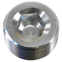 Aeroflow 1/8'' NPT PORT PLUG STEEL ZINC COATED
