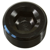 Aeroflow 1/8'' NPT PORT PLUG STEEL BLACKCOATED