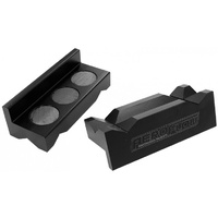 Aeroflow BILLET VICE SOFT JAWS ALLOY BLACK MAGNETIC BACK -6 to -10