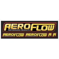 Aeroflow AEROFLOW SMALL PROMO STICKER 105MM X 25MM / 4-1/8'' X 1''