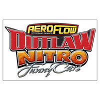 Aeroflow AEROFLOW OUTLAW NITRO FUNNY CAR STICKER 135MM X 220MM