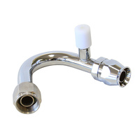 Aeroflow -8 A/C W/CHARGE PORT 135 DEG STAINLESS