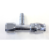 Aeroflow -10 Airconditioning Fitting with Charge Port Straight