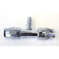 Aeroflow -10 Airconditioning Fitting inline Charge Port straight