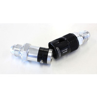 Aeroflow Quick Release -6 BUNA N Seal Black Aluminum
