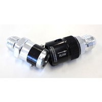 Aeroflow Quick Release -8 BUNA N Seal Black Aluminum