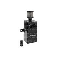 RACEWORKS Black Aluminium Catch Can With Drain Tap 1L ALY-129B
