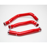 Agency Power 3pc Silicone Radiator Hose Kit Red For 08-15 Mitsubishi EVO X