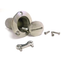 Stainless Steel Petrol Cap - 3" Flange & 1.5 Hose" Neck
