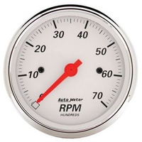 Arctic White Tachometer (AU1398)