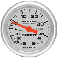 Auto Meter Ultra-Lite Series Boost/Vacuum Gauge AU4308