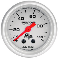 Auto Meter Ultra-Lite Series Oil Pressure Gauge AU4321