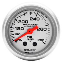 Auto Meter Ultra-Lite Series Oil Temperature Gauge AU4341