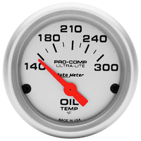Auto Meter Ultra-Lite Series Oil Temperature Gauge AU4348