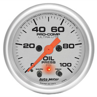 Auto Meter Ultra-Lite Series Oil Pressure Gauge AU4352