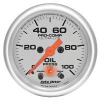 Ultra-Lite Series Oil Pressure Gauge (AU4352)