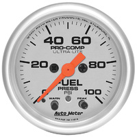 Auto Meter Ultra-Lite Series Fuel Pressure Gauge AU4371