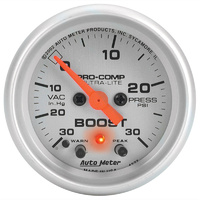 Auto Meter Ultra-Lite Series Boost/Vacuum Gauge AU4377