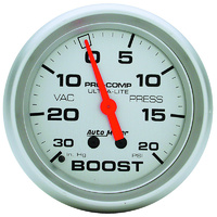 Auto Meter Ultra-Lite Series Boost/Vacuum Gauge AU4401