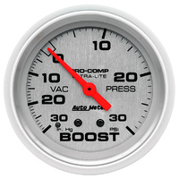 Auto Meter Ultra-Lite Series Boost/Vacuum Gauge AU4403