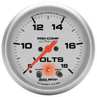 Auto Meter Ultra-Lite Series Voltmeter Gauge AU4483
