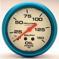 Auto Meter Ultra-Nite Series Oil Pressure Gauge AU4523