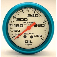 Auto Meter Ultra-Nite Series Oil Temperature Gauge AU4541