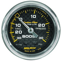Carbon Fiber Series Boost/Vacuum Gauge (AU4703)
