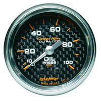 Carbon Fiber Series Oil Pressure Gauge (AU4721)