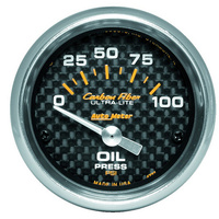 Carbon Fiber Series Oil Pressure Gauge (AU4727)
