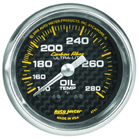 Carbon Fiber Series Oil Temperature Gauge (AU4741)