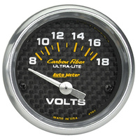 Carbon Fiber Series Voltmeter Gauge (AU4791)