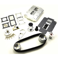 LS Blower Kit Carburetted - Polished Finish - Suit Rectangle Port Heads