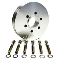 Accessory V-Pulley - Suit BB Chev With 6-Bolt Hub, 2V, Polished