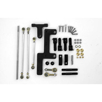 Dual Carb Linkage Kit - Suit 4160 Holley & Edelbrock/Carter Carburettors, Inline Mount
