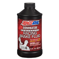 AMSOIL DOMINATOR® DOT 4 Synthetic Racing Brake Fluid 1x 12 fl oz. (355ml) Bottle