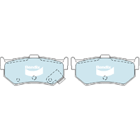 Rear Brake Pads - Refer Image (DB1196GCT)