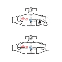 DBA DB1106SS Street Series Brake Pad Set Rear
