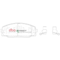 DBA DB1328SP Street Performance Brake Pad Set Front