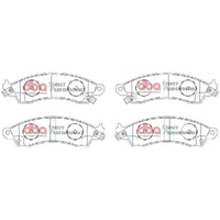 DBA DB1353SP Street Performance Brake Pad Set Front