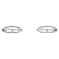 DBA DB1396SS Street Series Brake Pad Set Rear
