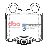 DBA DB1416SS Street Series Brake Pad Set Rear