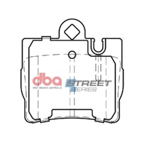 DBA DB1458SS Street Series Brake Pad Set Rear