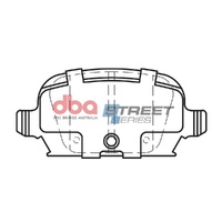 DBA DB1472SS Street Series Brake Pad Set Rear