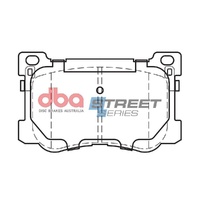 DBA DB15021SS Street Series Brake Pad Set Front