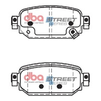 DBA DB15045SS Street Series Brake Pad Set Rear