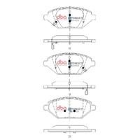 DBA DB15140SS Street Series Brake Pad Set Front