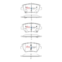 DBA DB15142SS Street Series Brake Pad Set Rear